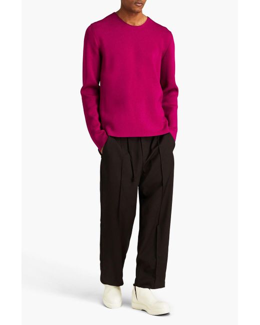 Jil Sander Pink Ribbed-knit Sweater for men