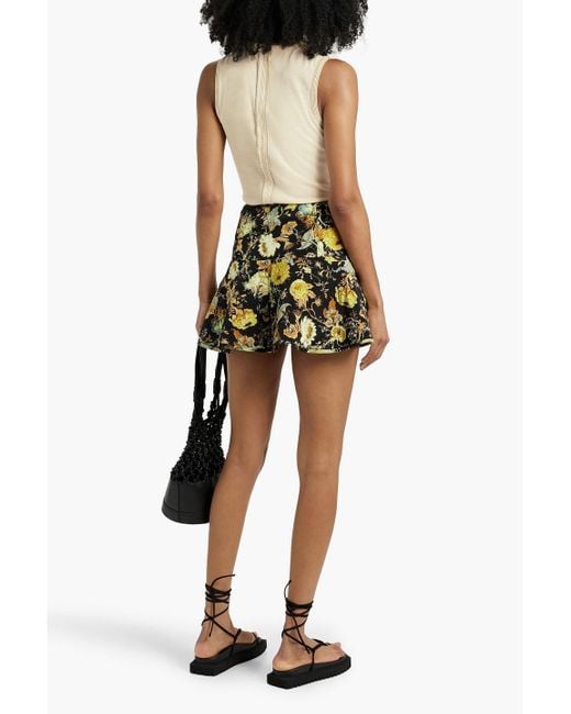 Ulla Johnson Natural Brea Ruffled Wool Top