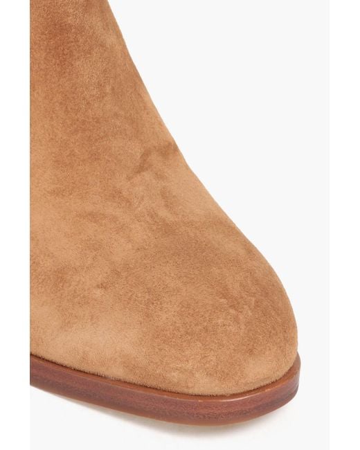 Rag & Bone White Suede Ankle Boots