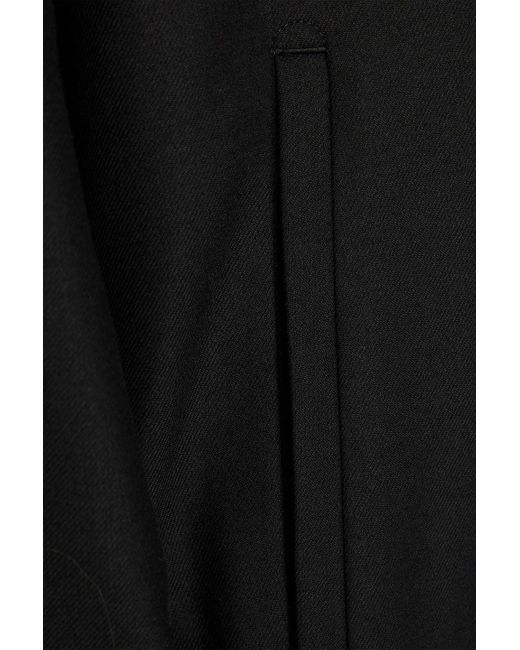 Theory Black Reversible Flannel Bomber Jacket