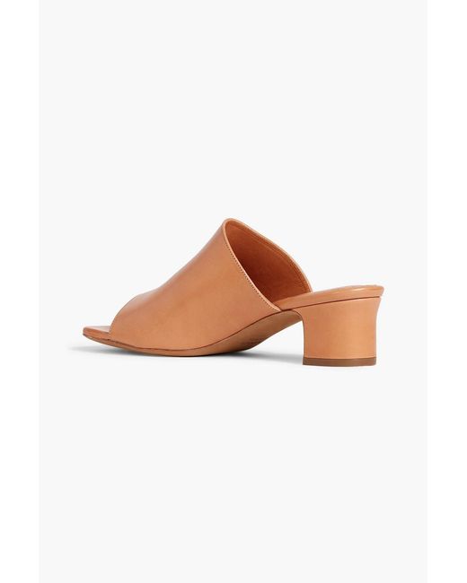 Mansur Gavriel Pink Leather Mules