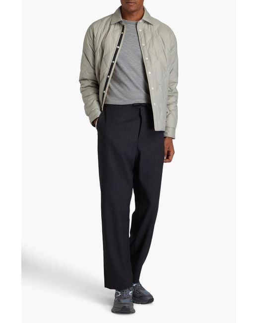 Rag & Bone Black Bradford Grain De Poudre Wool-blend Pants for men