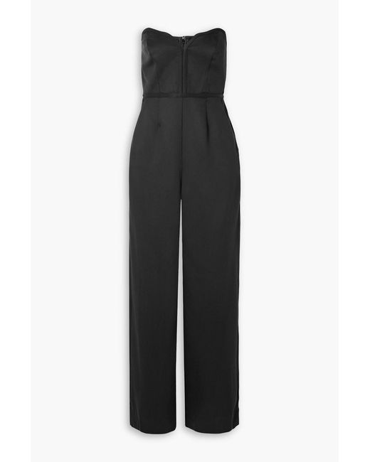 Mara Hoffman Black Clara Strapless Tm Lyocell-twill Jumpsuit