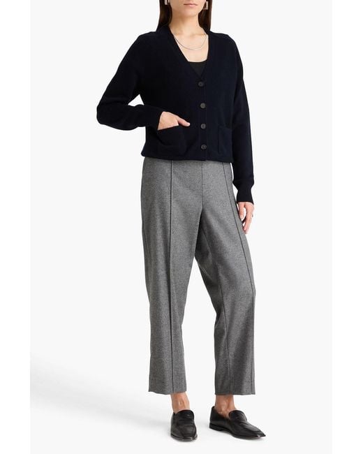 Vince Blue Wool-blend Cardigan