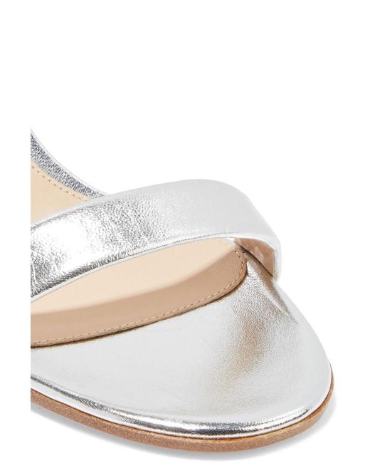 Gianvito Rossi White Nikki 60 Leather Sandals