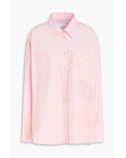 REMAIN Birger Christensen Pink Cotton-poplin Shirt