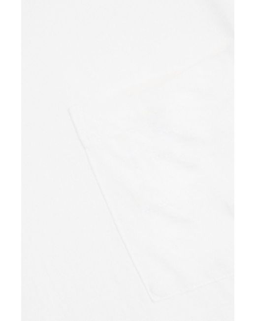 James Perse T-shirt aus jersey aus einer baumwoll-leinenmischung in White für Herren