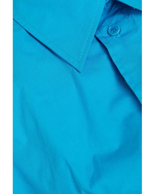 J.W. Anderson Blue Hemdkleid mit cut-outs und twist-detail