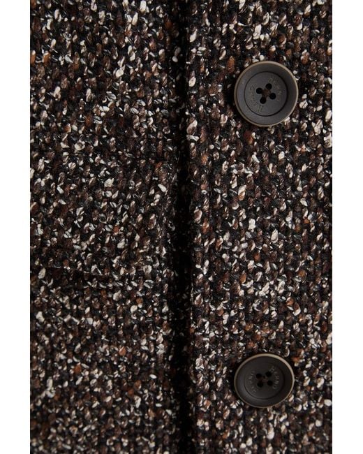 Herno Brown Bouclé-tweed Jacket for men