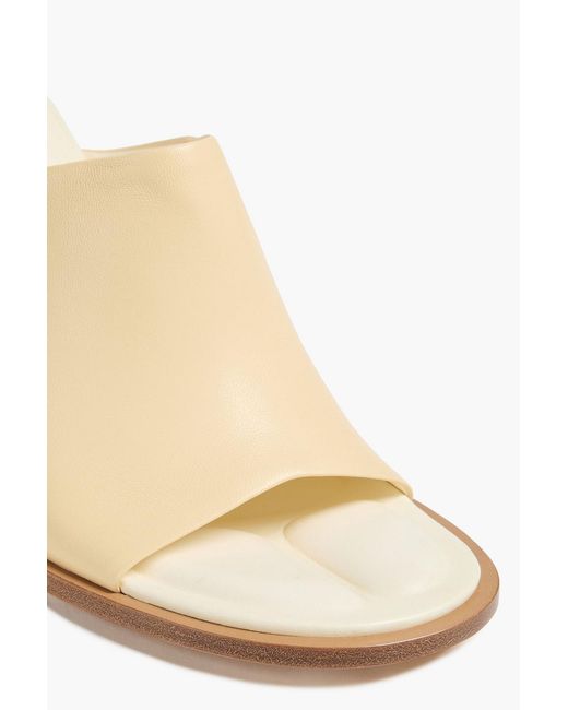 Jacquemus White Leather Mules