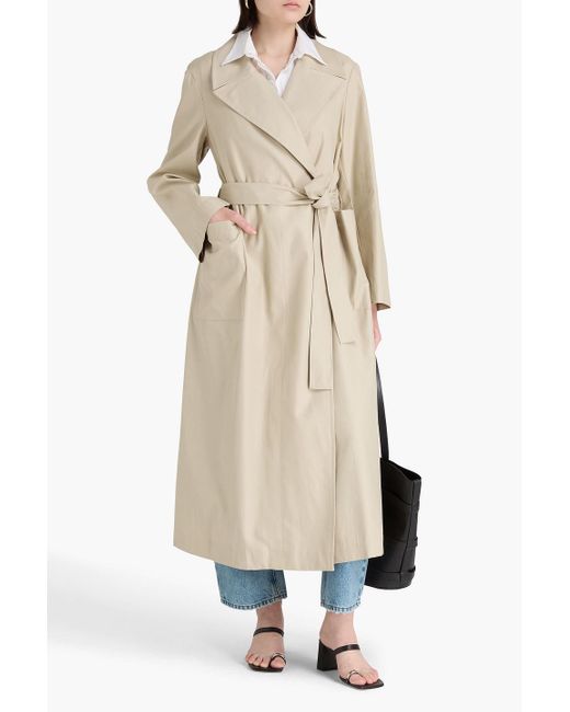 Rohe Natural Belted Cotton-Twill Trench Coat