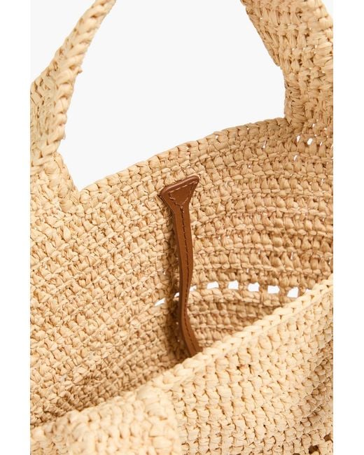 Maje Natural Raffia Shoulder Bag