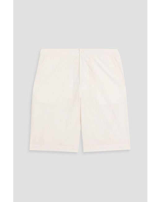 Orlebar Brown Natural Wetherlam Cotton-Blend Poplin Shorts for men