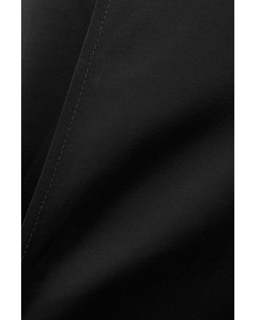 Jil Sander Black Satin Wide-Leg Pants