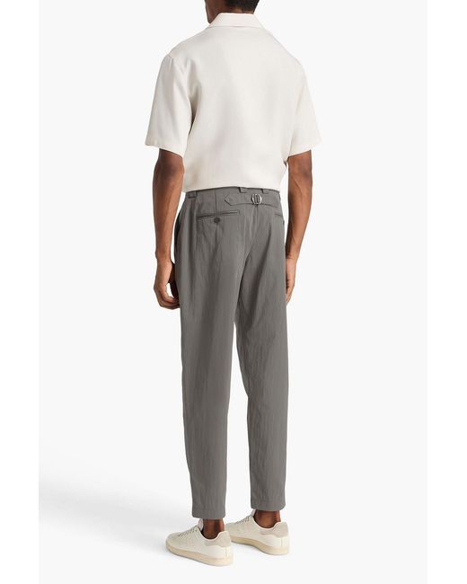 Dolce & Gabbana Gray Tapered Cotton-Blend Cargo Pants for men