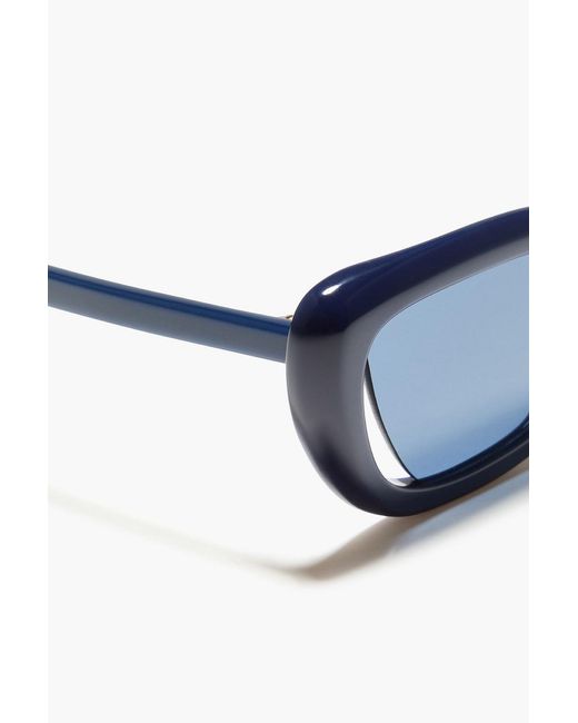 Zimmermann Blue D-Frame Acetate Sunglasses