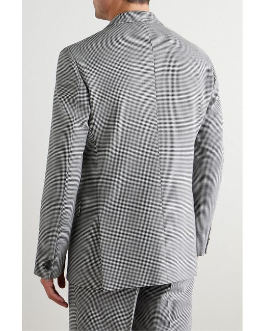 Mr P. Gray Slim-Fit Puppytooth Twill Suit Jacket for men