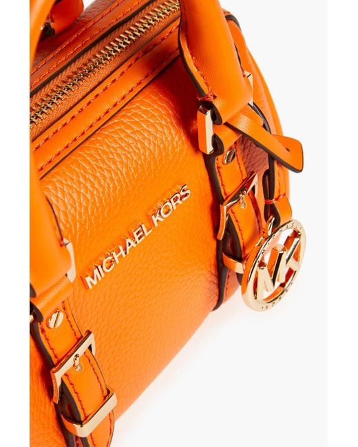 MICHAEL Michael Kors Orange Textured-leather Shoulder Bag