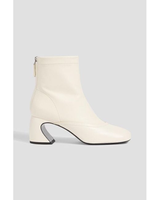 3.1 Phillip Lim Women's White Id Leather Ankle Boots