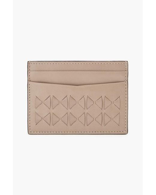 Serapian Natural Woven Leather Cardholder