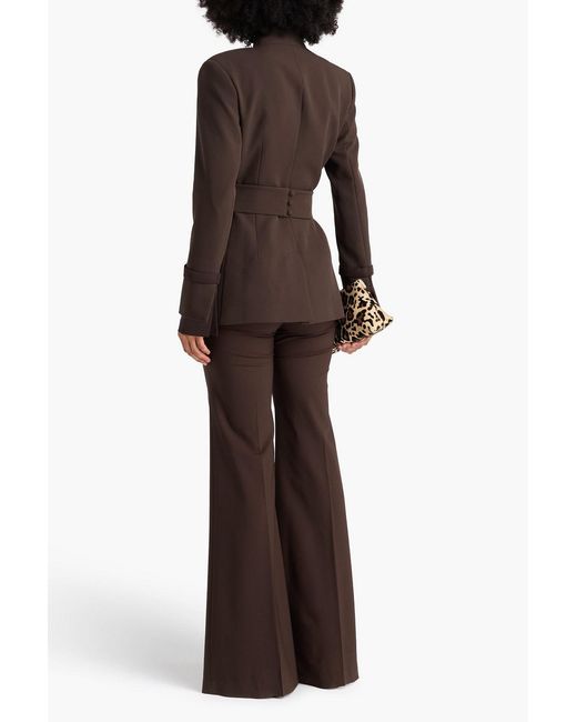 Safiyaa Brown Crepe Blazer