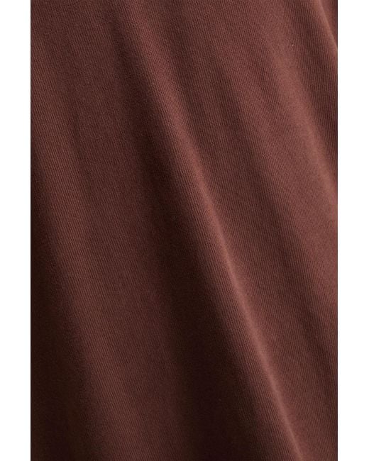 PAIGE Brown Cotton-blend Jersey Polo Shirt for men