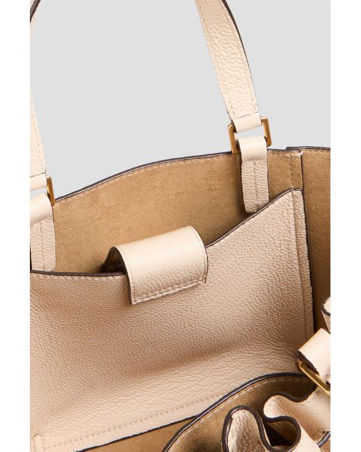 Tory Burch Natural Mcgraw Dragonfly Smooth And Pebbled-leather Tote