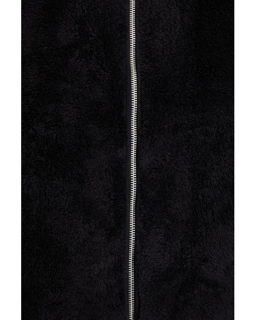 Rag & Bone Black Felix Fleece And Shell Jacket for men