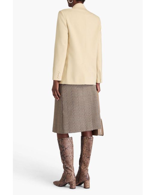 Joseph Natural Jaden Double-Breasted Wool-Blend Twill Blazer