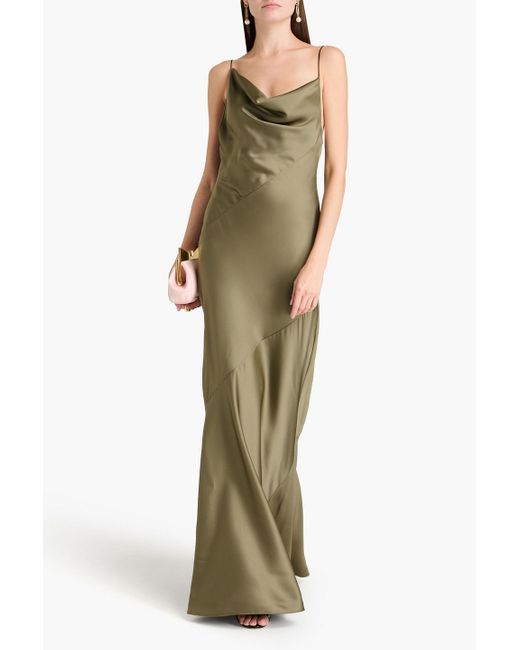 philosophy green dress Green Cutout Maxi Dress