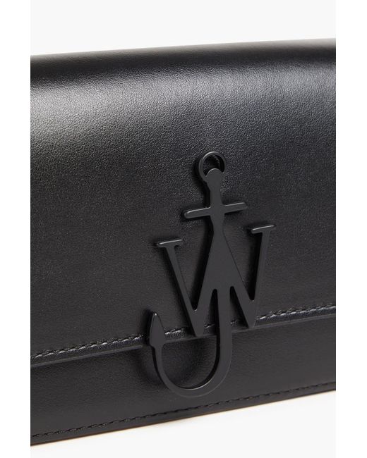 J.W. Anderson Black Chain Anchor Leather Shoulder Bag