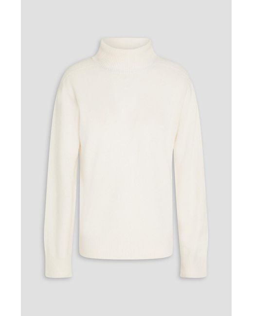 Emporio Armani Natural Cashmere Turtleneck Sweater