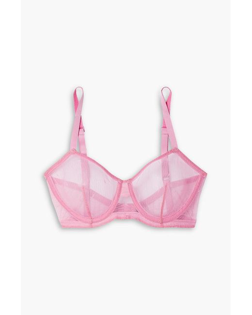 Else Pink Kate Stretch-mesh Underwired Soft-cup Bra