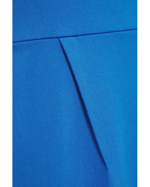 Roland Mouret Blue Cotton-twill Dress