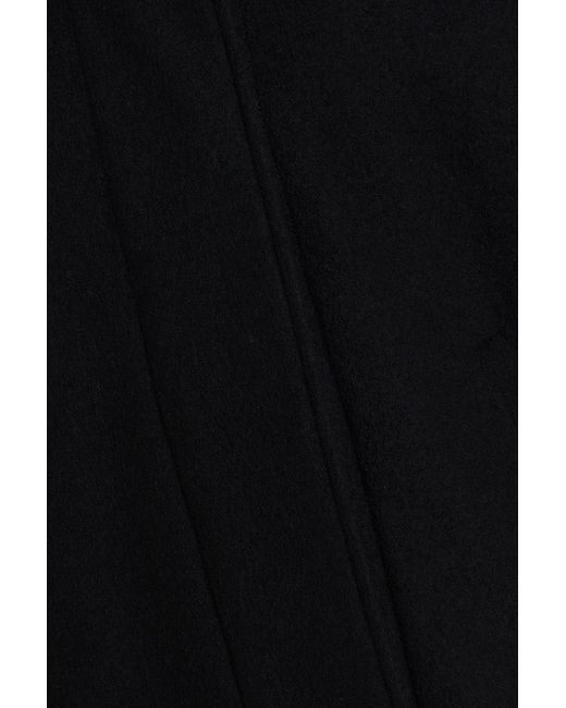Eileen Fisher Black Merino Wool Felt Jacket