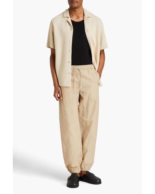 Jacquemus Natural Hammered-Canvas Pants for men