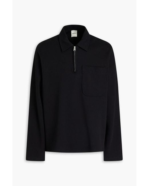 Sandro Black Cotton-jersey Polo Shirt for men