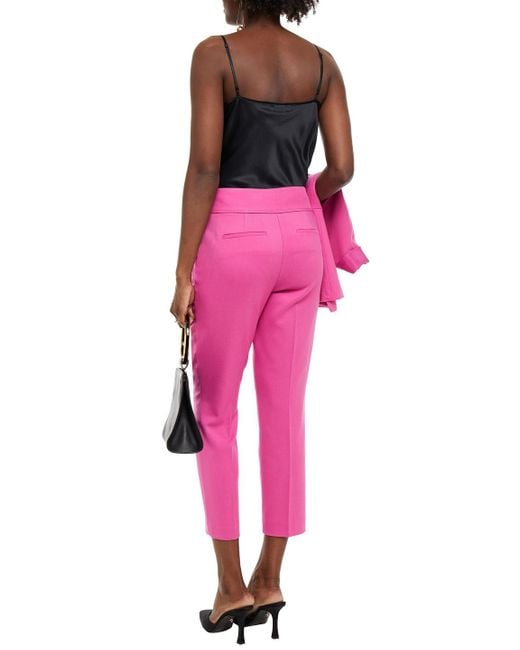 Rachel Zoe Pink Cropped hose mit schmalem bein aus twill