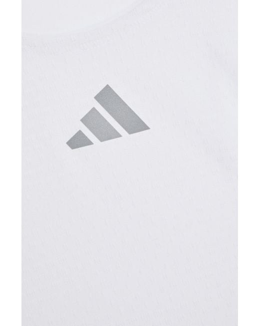 Adidas Originals White Logo-print Jersey Tank for men