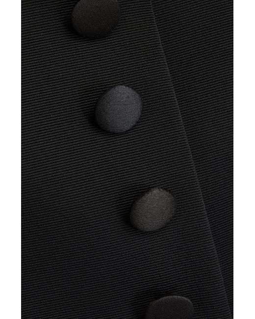 Dolce & Gabbana Black Jacke aus faille mit schößchen