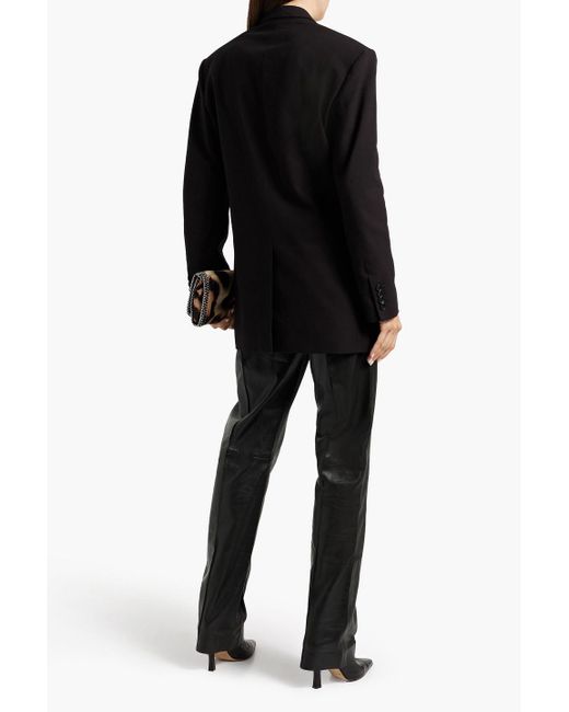 Isabel Marant Black Double-breasted Crepe Blazer