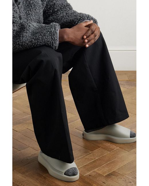Fear Of God Gray Rubber Slides for men