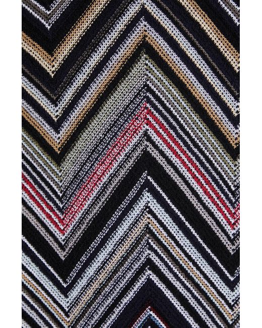 Missoni Black Jacquard-knit Cotton-blend Sweater for men