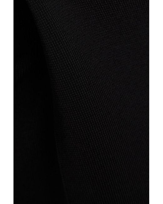 Galvan Black Stella maxikleid aus stretch-strick mit kristallverzierung
