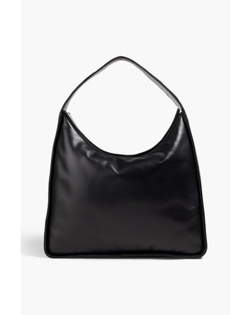 Stand Studio Black Minnie Padded Leather Shoulder Bag