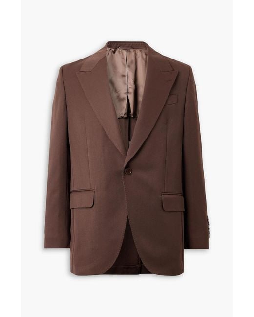 Simone Rocha Brown Embellished Twill Blazer for men