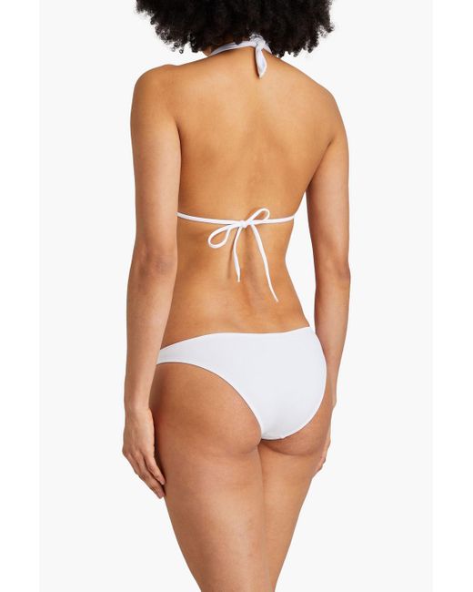 Melissa Odabash White Caracas Triangle Bikini Top