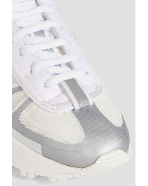 Maison Margiela White 50-50 Coated Mesh And Leather Sneakers