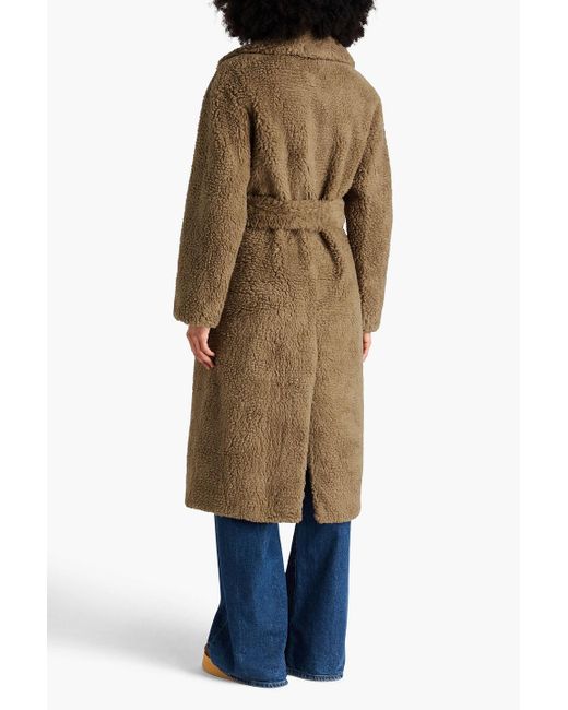 Joseph Natural Cabanis Double-breasted Camel Wool And Silk-blend Coat