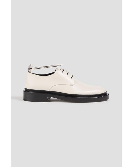 Jil Sander White Leather Brogues